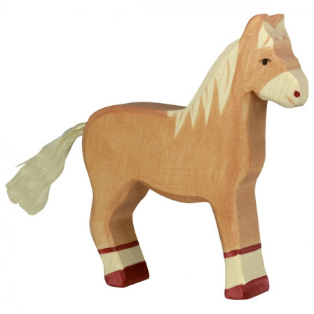 Cheval Debout marron foncé Holztiger 80033 Cheval Debout marron foncé Holztiger 80033